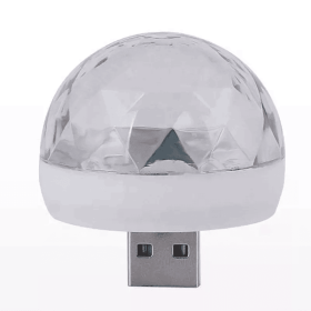 Christmas Lights; Christmas Decoration 1PC Party Decoration Portable Rgb Phone Disco Night Ball Mirror Led Mini USB Magic Romantic Ball Dj Disco