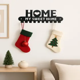 CIFbuy 2-in-1 Halloween Christmas Wall Key Holder With Sturdy Iron Hooks Entryway Organizer Holiday Home Decor(TikTok, Temu Pick-up Service) (Option: defaulttitle)