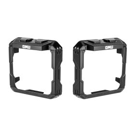Mirror Rain Shield Frame For 2018-2025 Wrangler JL & 2020-2025Wrangler Gladiator (Option: Black)