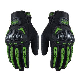 Racing Motorcycle Motorbike Motocross Riding Dirt Bike Full Finger Sports Gloves (Color: Green, size: M)