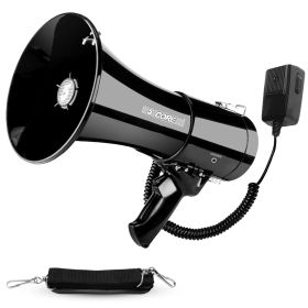 5 Core Megaphone 50W Bluetooth Rechargeable Portable Bullhorn 1100 Yards w Siren (Color: Eco)