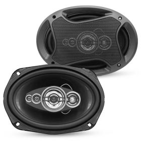 5Core 6x9 Car Speaker 800W 4Ohm 2 Way Coaxial Speaker W Super Tweeter Universal Fit For Vehicle (Option: 6x9 Inch)